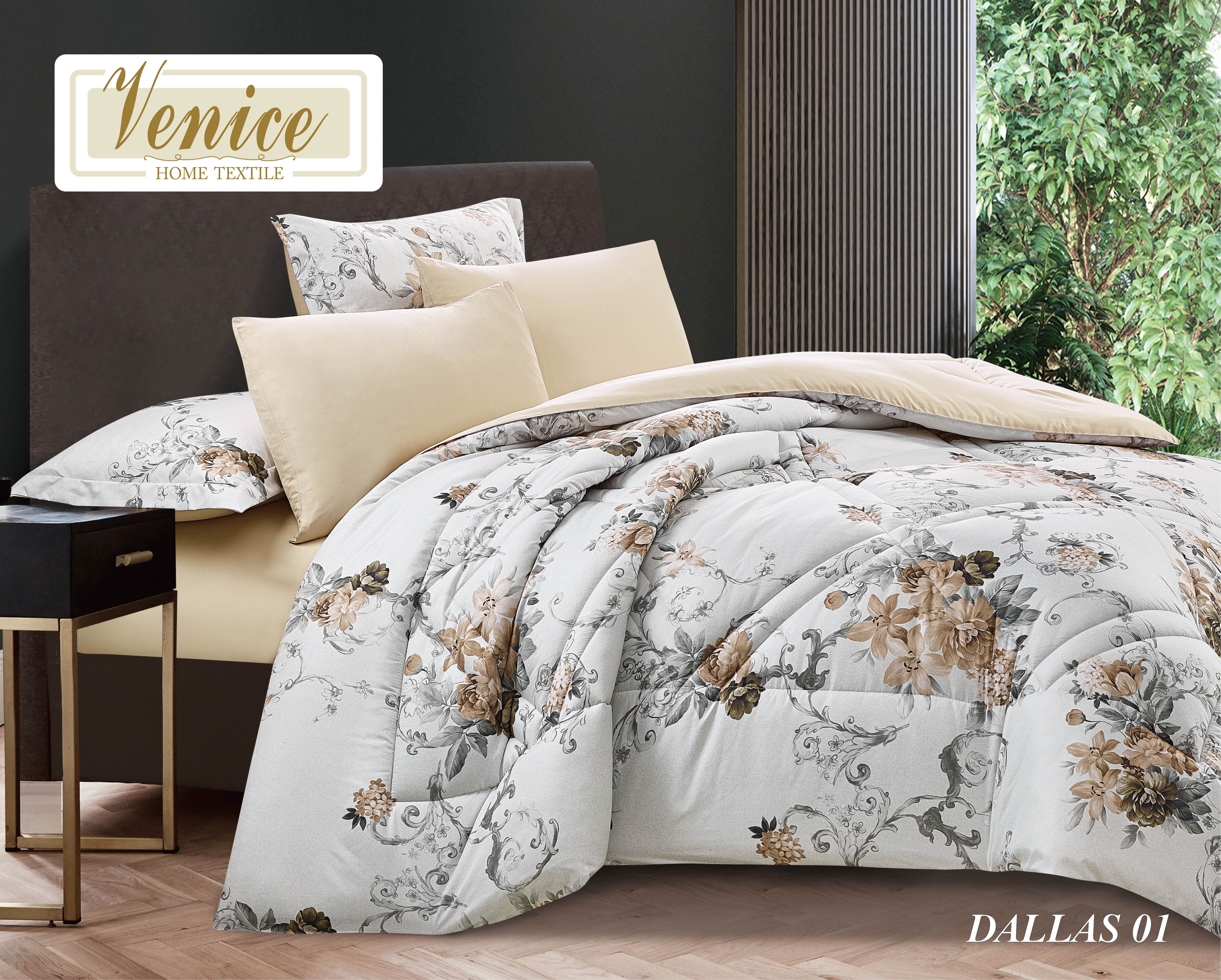 allas comforter Set 6 pcs Printed Microfiber