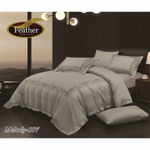 Melody Duvet Cover Set 6 pcs Embroidery Cotton - Image 2