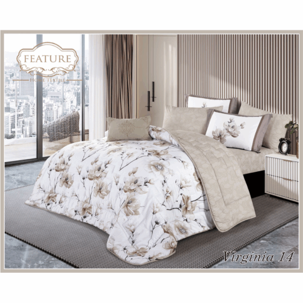 Virginia comforter Set 4 pcs Printed Cotton