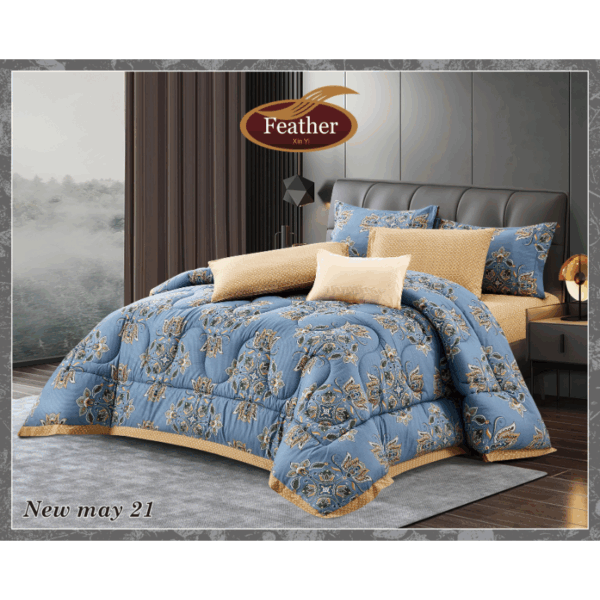 New May comforter Set 6 pcs Printed Cotton - Image 2