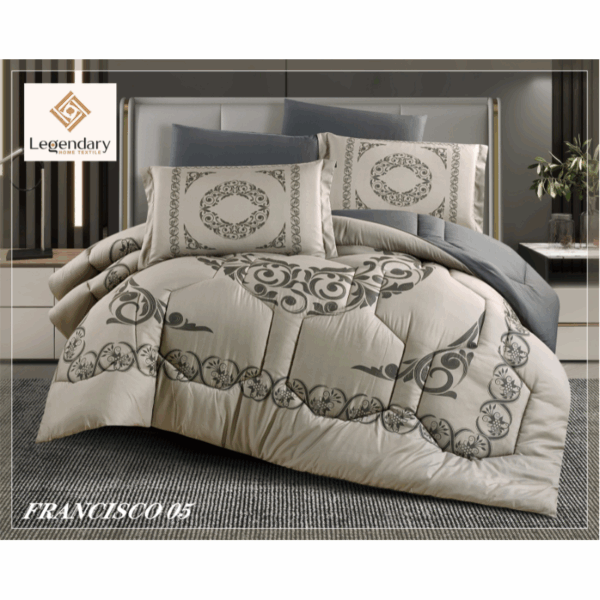 FRANCISCO comforter Set 6 pcs Printed Microfiber - Image 2