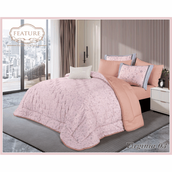 Virginia comforter Set 4 pcs Printed Cotton - Image 11