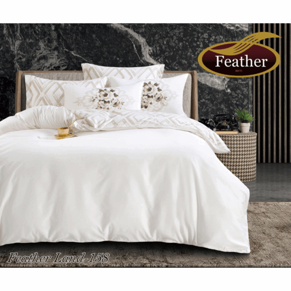 Feather Land Duvet Cover Set 6 pcs printed Cotton - 2 - Image 3