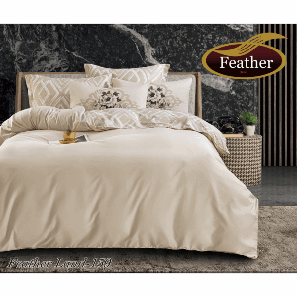 Feather Land Duvet Cover Set 6 pcs printed Cotton - 2
