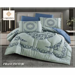 FRANCISCO comforter Set 6 pcs Printed Microfiber