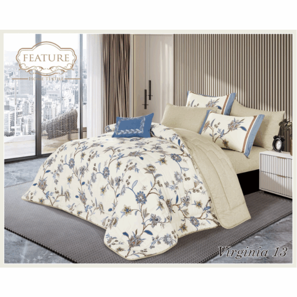 Virginia comforter Set 4 pcs Printed Cotton - Image 3