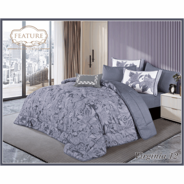 Virginia comforter Set 4 pcs Printed Cotton - Image 4