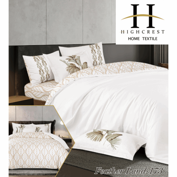 Feather Land Duvet Cover Set 6 pcs Printed Cotton - Image 3