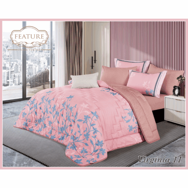 Virginia comforter Set 4 pcs Printed Cotton - Image 5