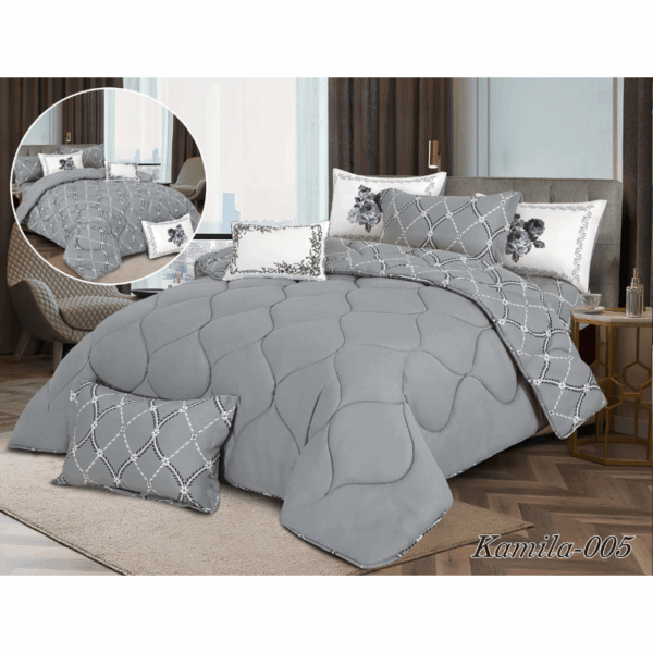 Kamila comforter Set 7pcs Printed Cotton