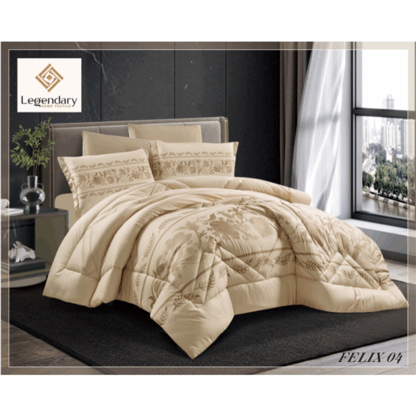 Flix comforter Set 6 pcs Printed Microfiber
