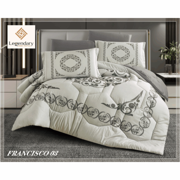 FRANCISCO comforter Set 6 pcs Printed Microfiber - Image 5