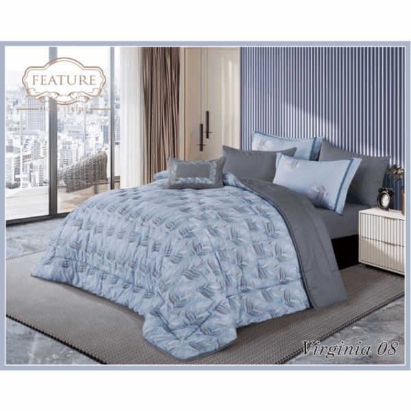Virginia comforter Set 4 pcs Printed Cotton - Image 6