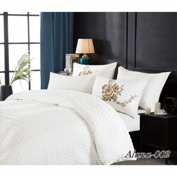 Alana Duvet Cover Set 6 pcs Crip Cotton