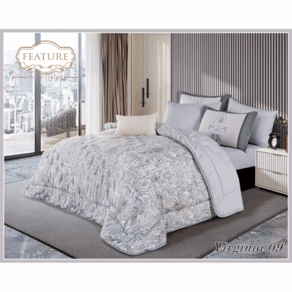 Virginia comforter Set 4 pcs Printed Cotton - Image 7
