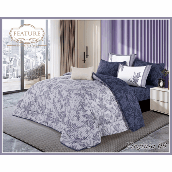 Virginia comforter Set 4 pcs Printed Cotton - Image 8