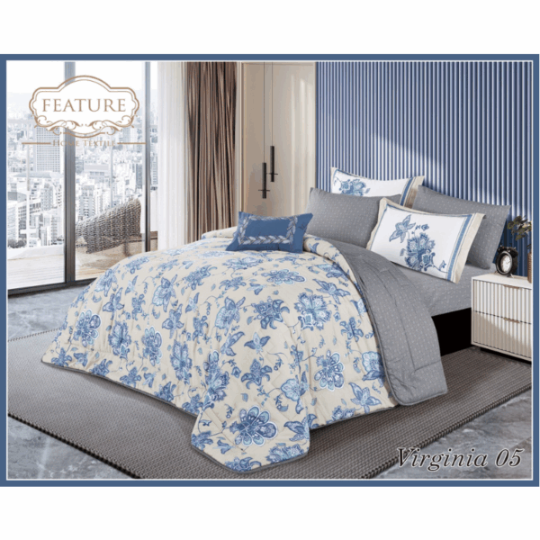 Virginia comforter Set 4 pcs Printed Cotton - Image 9
