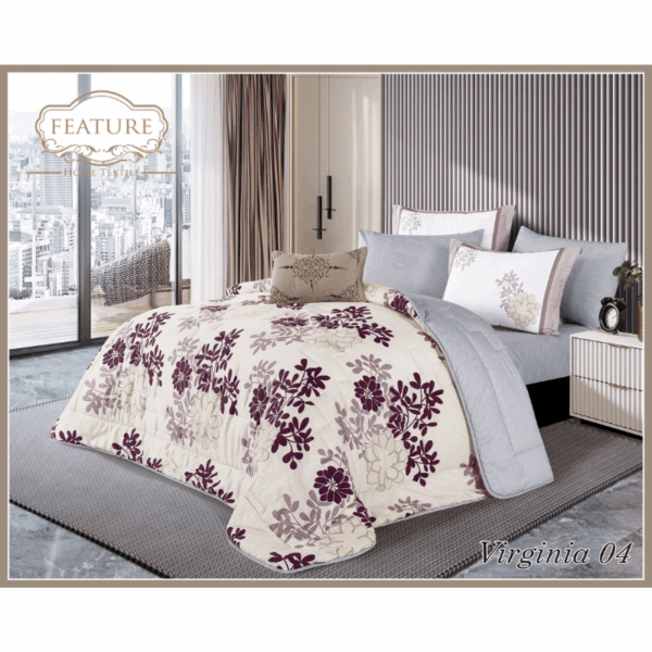Virginia comforter Set 4 pcs Printed Cotton - Image 10