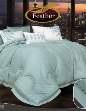 Brenda Comforter Set 7 pcs with Lace