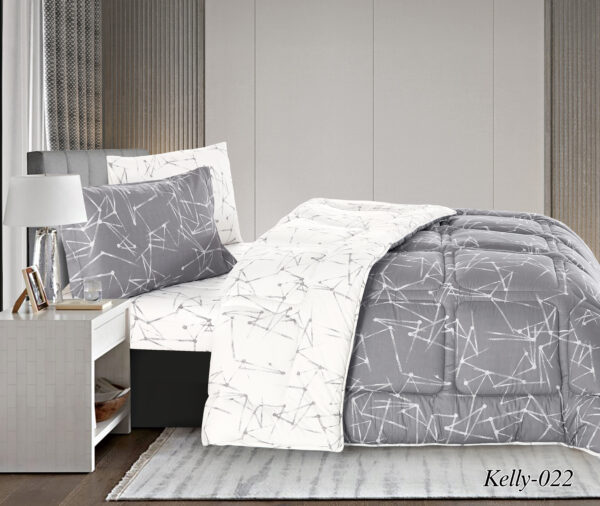 Kelly comforter Set 4 pcs Printed Cotton