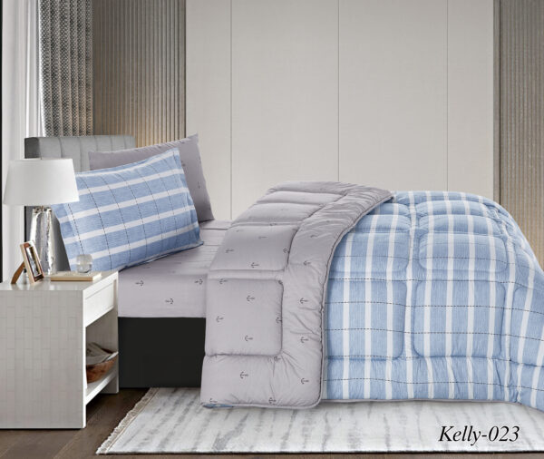 Kelly comforter Set 4 pcs Printed Cotton - Image 3